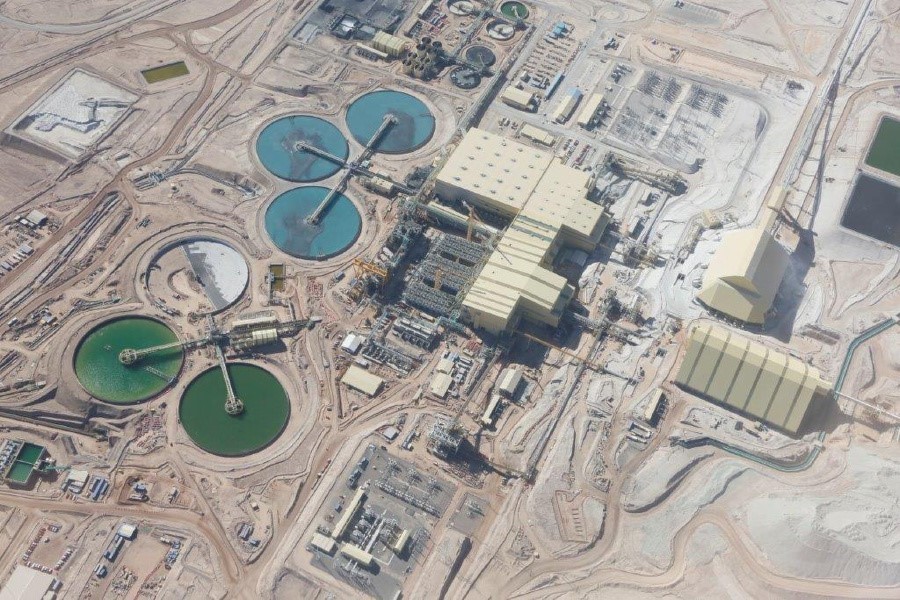 aerial view of Escondida project site