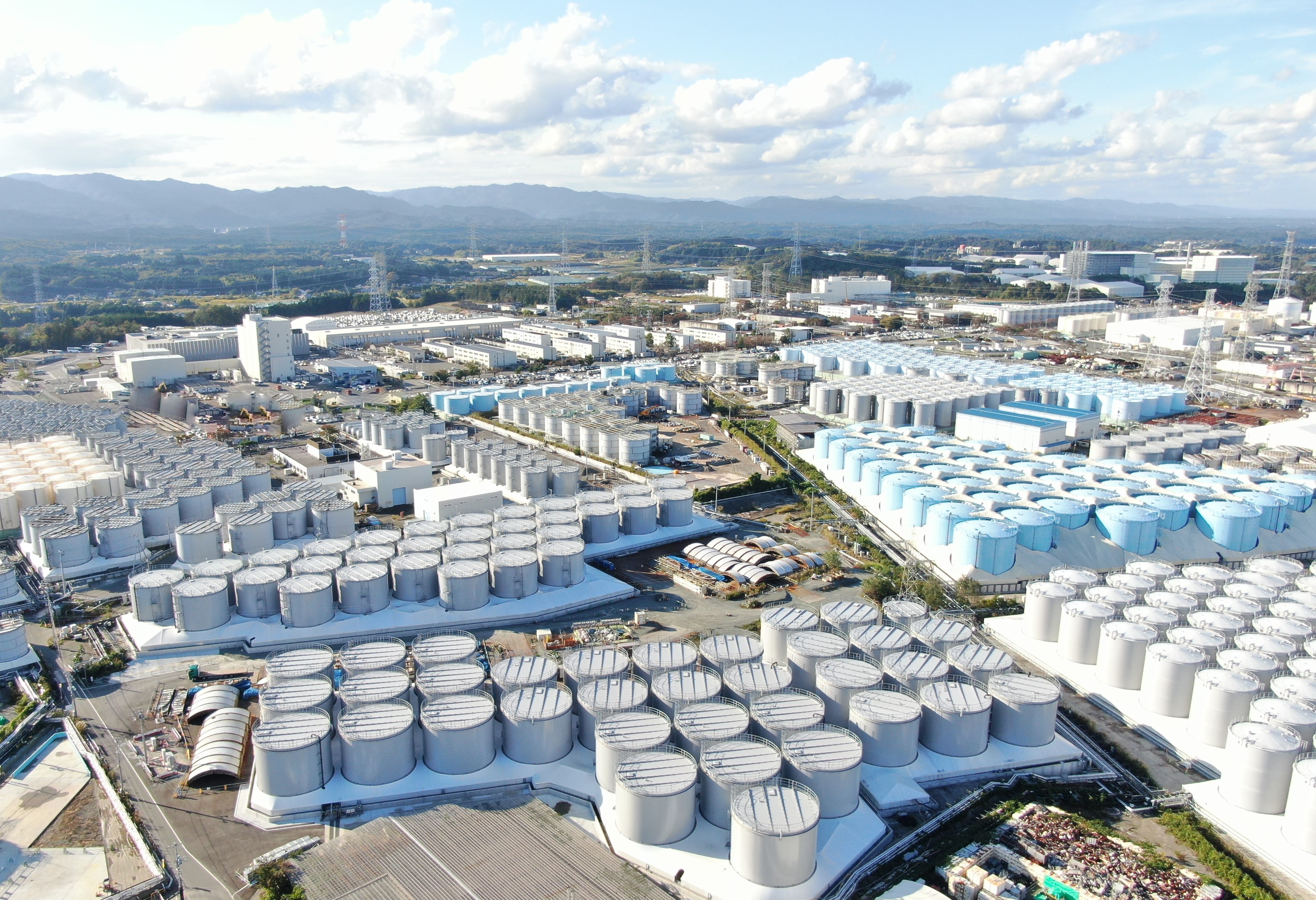 view of Fukushima Daiichi plant 