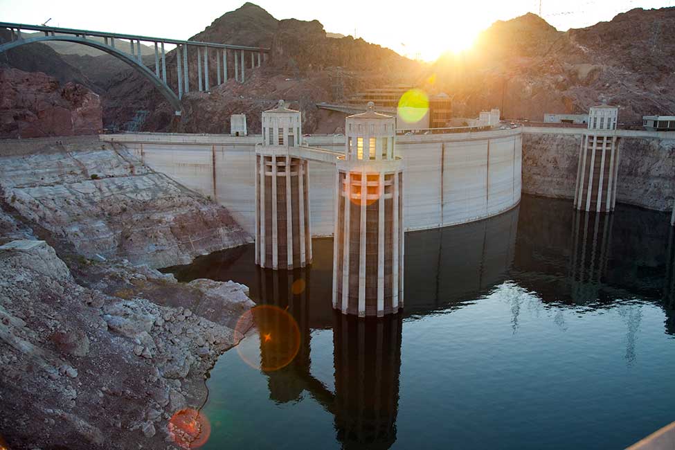 Hoover Dam attracts more than one million visitors each year