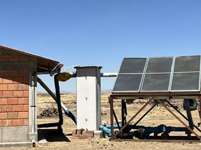Solar panel in Peru