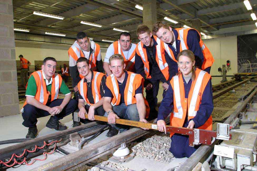 Members of the project team who helped modernize three lines of London's Underground