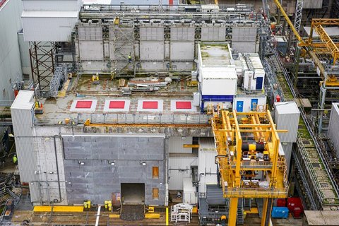 Pile Fuel Cladding Silo at Sellafield nuclear facility.