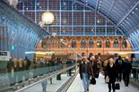 The Barlow train shed at the renovated St Pancras International Station