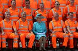 Queen Elizabeth at the Reading Station opening ceremony