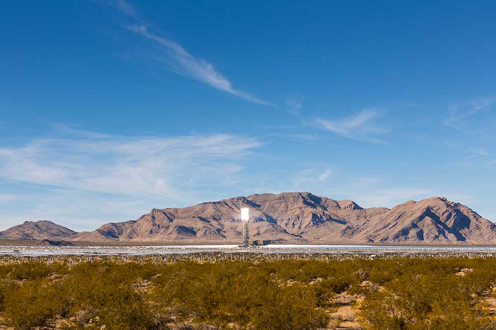 The project is located on 3,500 acres (14.2 km2) of public land in California’s Mojave Desert 