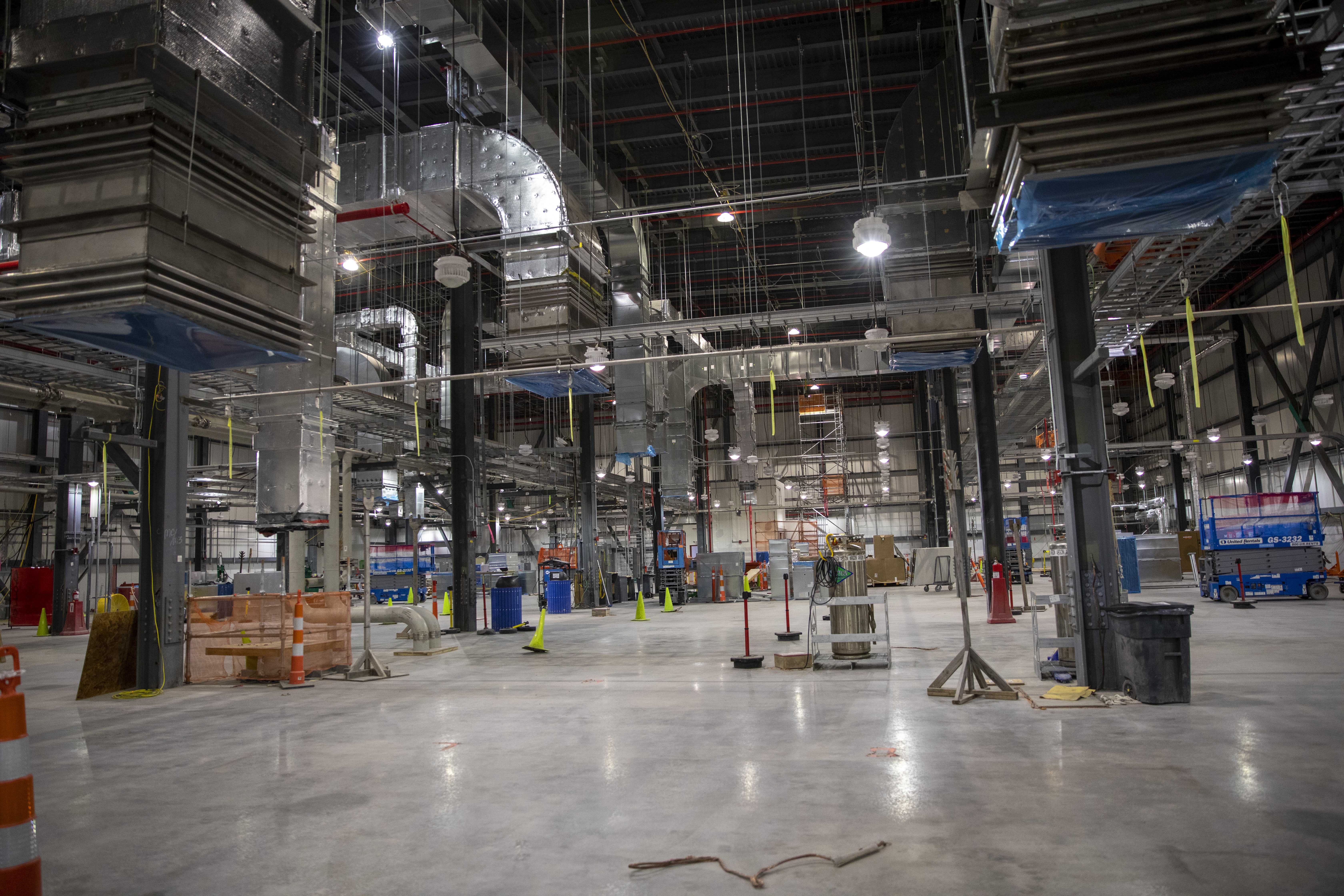 The Mechanical Electrical Building (MEB) continues to work through final construction activities to support turn-over to start-up in July and August.