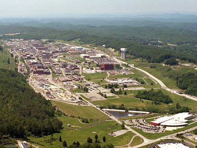 Aerial view of Y-12 Pantex complex
