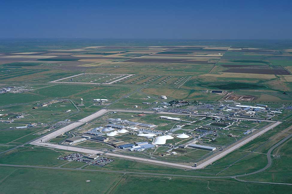 An aerial view of the Pantex facility