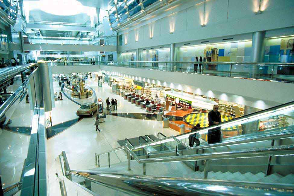 A view of the expanded airport’s duty free area