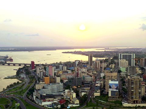 Aerial view of Côte d’Ivoire