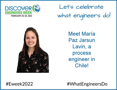 Celebrating Engineers Week 2022 with Maria Paz Jarsun Lavin 
