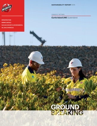 Front cover of 2015 Sustainability Report