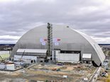 The New Safe Confinement arch now rests above the damaged reactor building, protecting it from the elements and sealing in radioactive contamination. Photo: European Bank for Reconstruction and Development