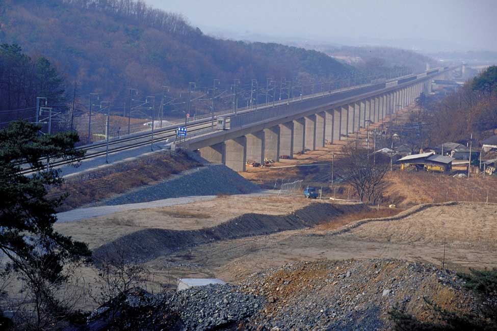 The rail line corridor, which runs between Seoul and Busan, is home to 70 percent of the nation’s population