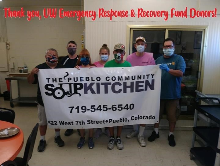 A UWPC gift keeps the Pueblo Soup Kitchen serving breakfast and hot lunches for families and individuals in need.  