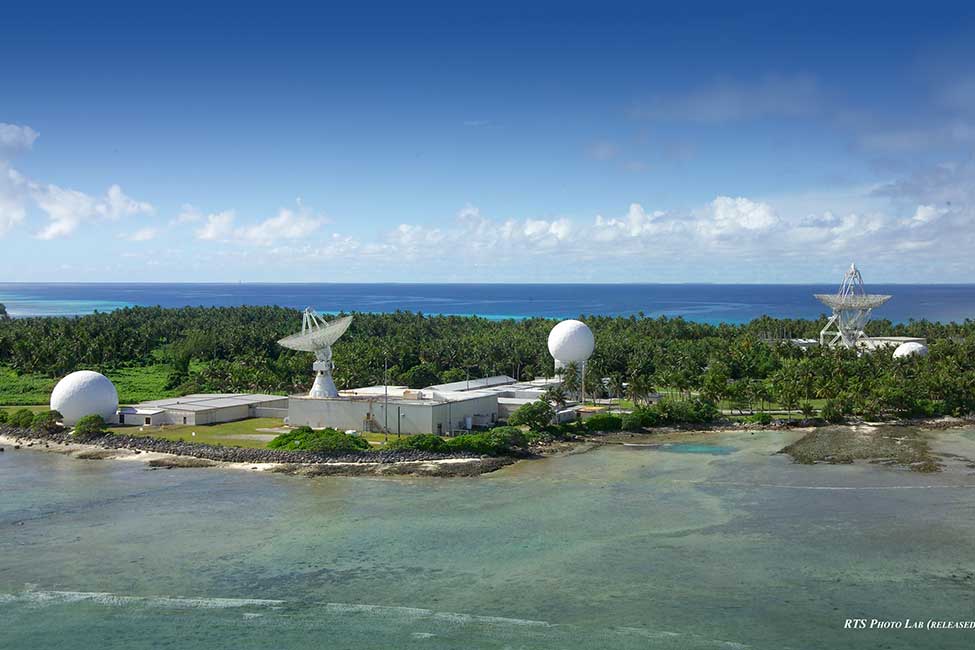 A view of Roi-Namur-island, where Kwajalein Range Services presently operates radars