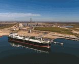 landscape view of the LNG project waterside