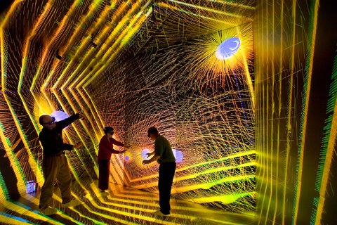 Researchers working a simulation at LLNL 