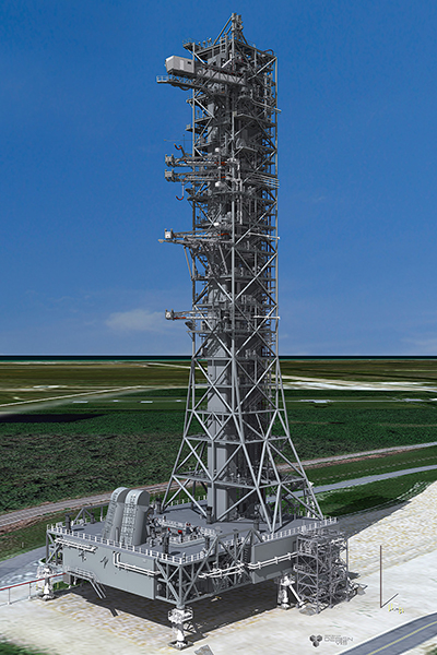 Rendering of the mobile launcher 2 structure.