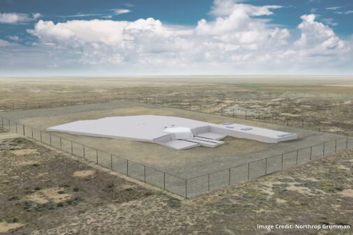 Animated rendering of exterior view of project site.