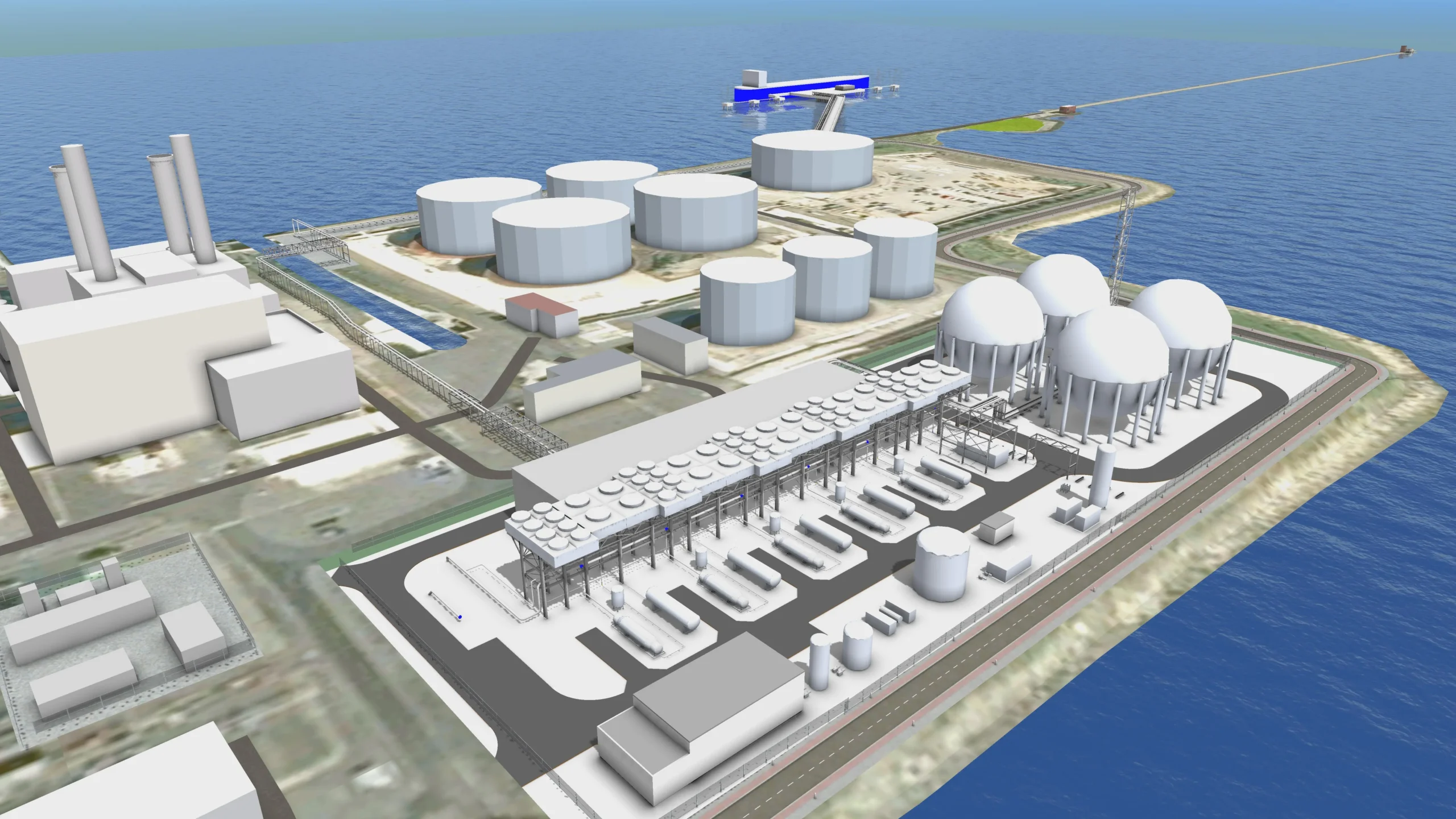 Aerial rendering of Carbon