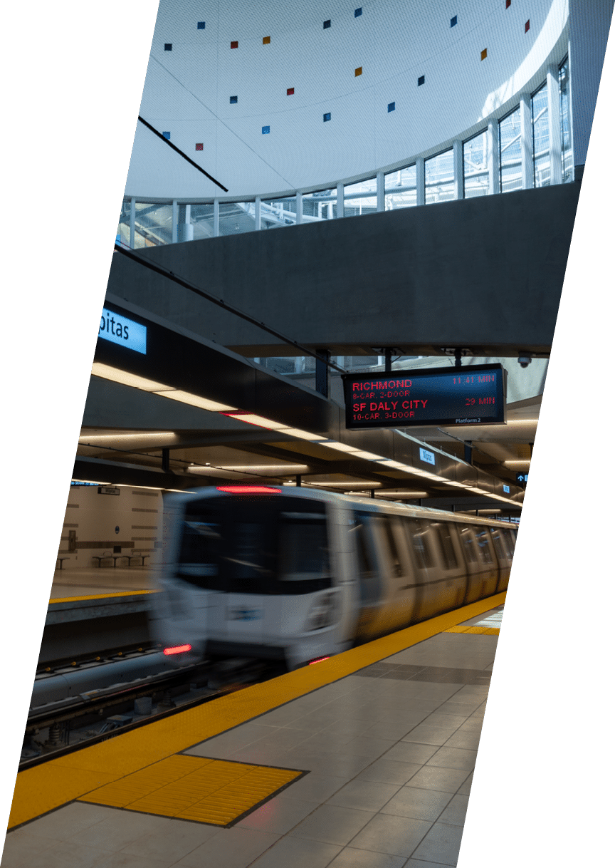 The new Milpitas BART Station has recently opened on June 13, 2020 in Milpitas, California 