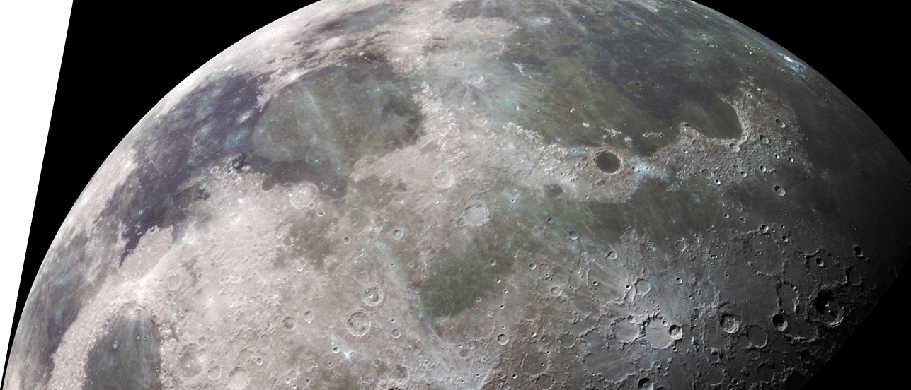 Moon - North Polar Mosaic, Color