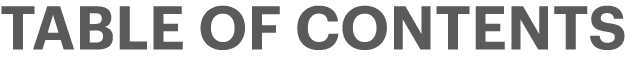 Table of Contents