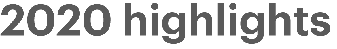 2020 highlights 