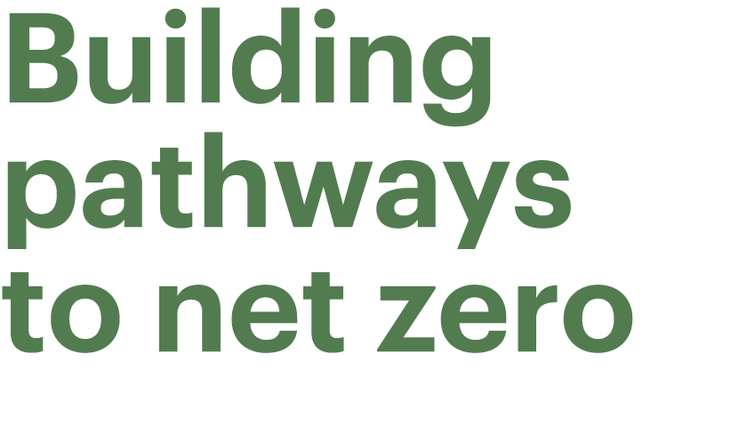 Building pathways to net zero 