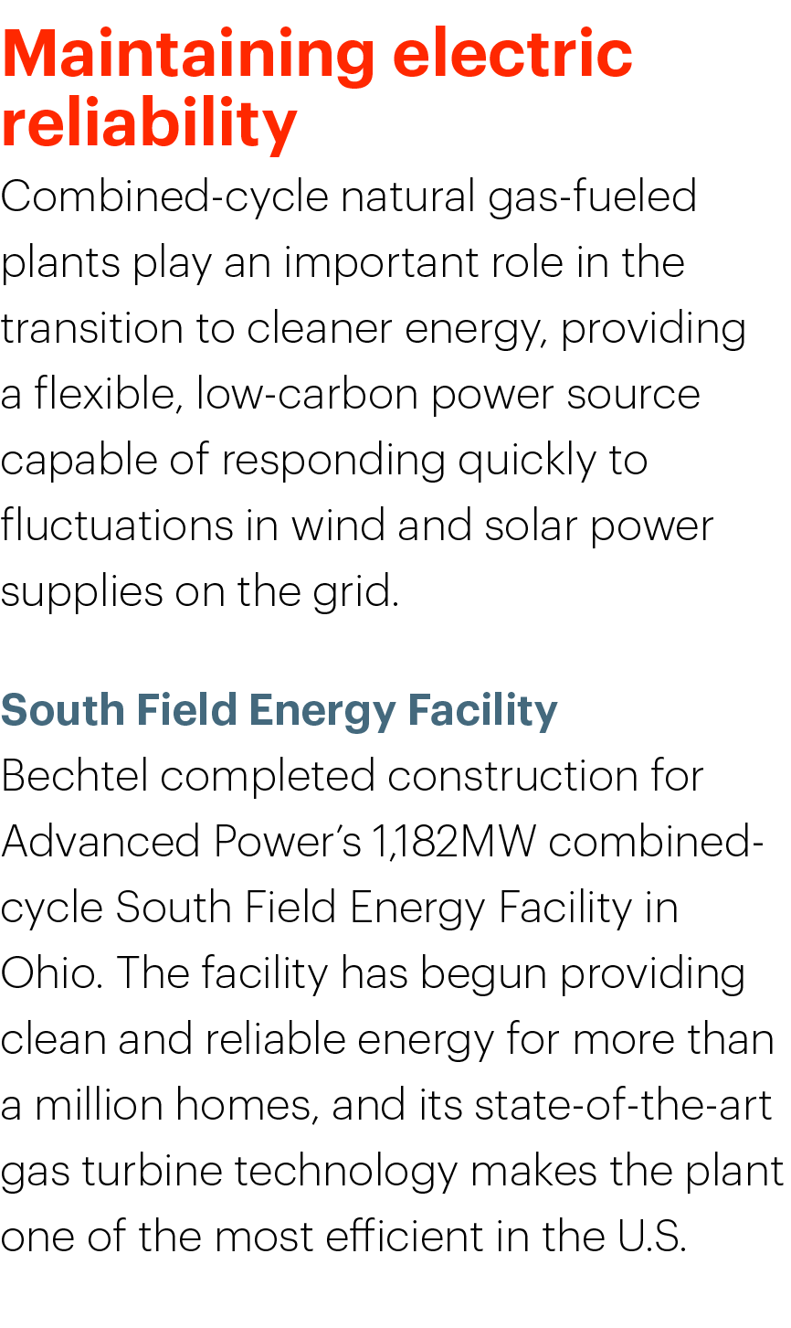 Maintaining electric reliability Combined-cycle natural gas-fueled plants play an important role in the transition to...