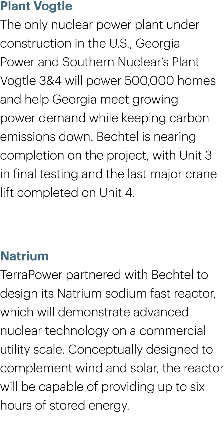 Plant Vogtle The only nuclear power plant under construction in the U.S., Georgia Power and Southern Nuclear’s Plant ...